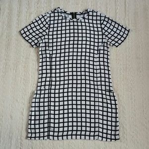 ABERCROMBIE Grid T-Shirt Dress